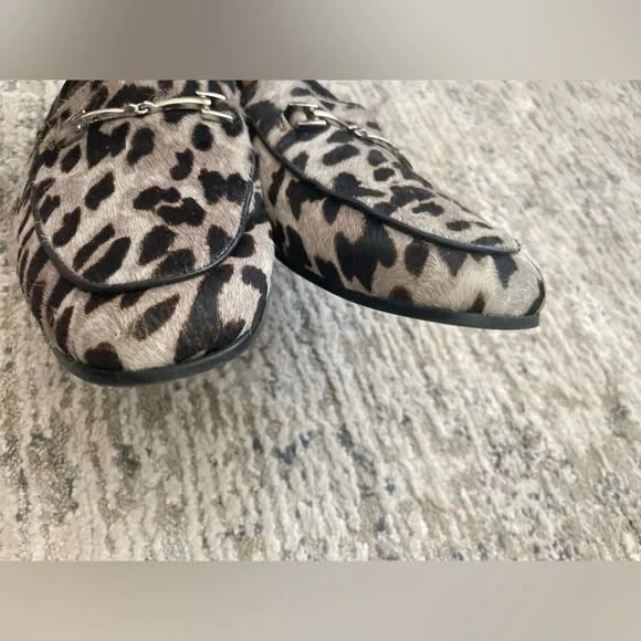 Sam Edelman Loraine Bit Leopard Real Calf Hair Loafers Womens Size 11 - Picture 4 of 12